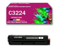 Confezione combinata di cartucce di toner a colori C3224 da 1500 pagine senza chip compatibili per stampante Lexmark C3224 C3326 C3426 MC3224 MC3326 MC3426 C3224dw C3326dw C3426dw,Black-1Pack