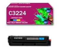 Confezione combinata di cartucce di toner a colori C3224 da 1500 pagine senza chip compatibili per stampante Lexmark C3224 C3326 C3426 MC3224 MC3326 MC3426 C3224dw C3326dw C3426dw,Cyan-1Pack