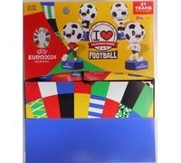 Confezione Completa 16 Topps i Love Cuore Calcio UEFA Euro Germania 2024 Figura