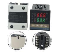 Confezione Completa Controllo Temperatura Regolatore REX C100 e Termocoppia K