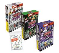 Confezione con Topps, Turbo Attax Formula 1 2025, carte collezionabili, tutte e 3 diverse scatole di latta Mega + custodie esclusive da collezione