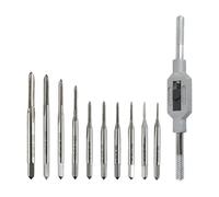 Confezione da 1,0 a 3,5 mm in miniatura a flauto diritto in acciaio ad alta resistenza per modellismo e attività di ingegneria di precisione, set di maschi e chiavi in miniatura