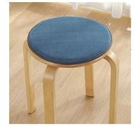 Confezione Da 1/2/4 Cuscini Per Sgabelli Rotondi/Cuscino Rotondo Della Sedia Cuscini Di Seduta Antiscivolo Cucina Pranzo Alto Sgabello Sedia Pad Sedile Bar Pad Con Legami ( Color : Blue , Size : 30cm(