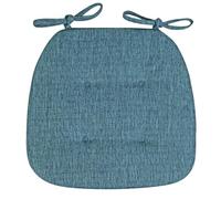 Confezione Da 1/2/4 Cuscino for Sedia Da Pranzo,Cuscini Sedie Cucina In Cotone E Lino,Cuscini Di Seduta Con Legami for Sedie Da Pranzo Addensare Cuscino Pad(Gray-Blue,17x16in*Pack of 2)
