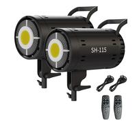 Confezione da 1-2 pezzi 100W Fotografia LED Luce video Lampada solare bilanciata a luce diurna per accessori da studio flash per ritratti Youtube Live