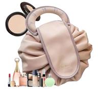 Confezione da 1/3 sacchetti per il trucco con cordino, contenitore compatto per il trucco, elegante astuccio da viaggio, scatola cosmetica interna con coulisse, custodia per cosmetici per donne
