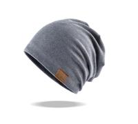 Confezione da 1 berretto in cotone grigio per uomo e donna, morbido, sottile, leggero e traspirante per viaggi ed escursioni primaverili e autunnali