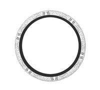 Confezione da 1 coprivolante per auto, ispessito, geometria, geek calcolo, stampato, elastico, adatto per auto e camion