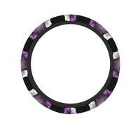 Confezione da 1 coprivolante per auto ispessito viola e Wirte Dragons stampato elastico adatto per auto e camion