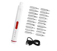 Confezione da 1 driver elettrico professionale con struttura a punte multiple batteria ricaricabile piano ergonomico per varie attività di riparazione set driver