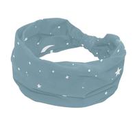 Confezione da 1 fascia elastica per capelli da donna con stelle e luna, in morbido tessuto antiscivolo, alla moda, morbida, ampia ed elegante per tutte le occasioni