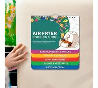 Confezione da 1 foglio magnetico per friggitrice ad aria, guida per cucinare, ricette per friggitrice ad aria, fodera per friggitrice ad aria, gadget regalo da cucina