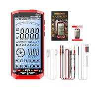 Confezione da 1 multimetro digitale compatto, batteria ricaricabile resistente e grande schermo per trasduttore NCV semplice ovunque