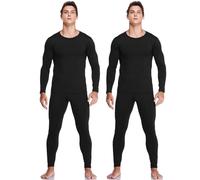 Confezione da 1 o 3 pantaloni termici lunghi da uomo, foderati in pile, leggeri, leggings a compressione, abbigliamento invernale