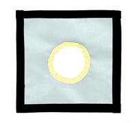 Confezione da 1 panno ignifugo per tenda, stufa, camino, in fibra di silicone, resistente al calore, per tende calde, stufe a legna, caminetto, forno, argento, 24 x 24 cm, per campeggio e