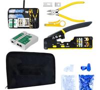 Confezione da 1 piegatrice permanente per taglio passante in acciaio industriale sviluppata per imprese Ethernet permanenti Strumento Ethernet