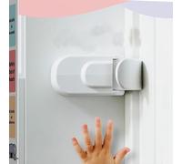 Confezione da 1 serratura di sicurezza a leva, serrature per porte per bambini, serratura a scatto richiesta per porte a prova di bambino per proteggere i più piccoli, gatti e cani, facile da