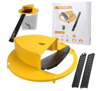 Confezione da 1 trappole per Topi vivi, Compatibile con Secchio da 5 Gallon Coperchio a Secchio, Trappola per Topi Pieghevole con Coperchio Automatico, con inclinazione, Reset Automatico