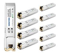 [Confezione da 10] 1.25/2.5/5/10G SFP+ a RJ45 Transceiver, modulo SFP+ in Rame, per Cisco SFP-10G-T-S, MikroTik S+RJ10, Ubiquiti UF-RJ45-10G,TP-Link And Open Switches, Cat.6a/7, Fino a 30m