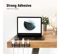 Confezione da 10/20/50/100 clip per cavi, Znben supporti adesivi per organizzare e gestire i cavi, supporti per fili del caricatore per scrivania, casa, ufficio, auto, cubicolo, comodino Taglia unica,