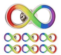 Confezione da 10/20/50/100 spille da bavero con simbolo dell'infinito, per autismo/disturbo dello spettro di Asperger, supporto ASD, Love Cause, Awareness, spille souvenir, 1.3x0.75inch, Ferro