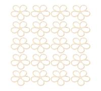 Confezione da 10/20 Ornamenti floreali Cavi Petali Pendenti Piccoli Fiori Collane Braccialetto Materiale Lega Per Braccialetto Artigianato Per Gioielleria, Taglia unica, come descritto