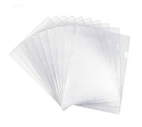 Confezione da 10/30 tasche trasparenti for cartelle di tipo L for organizer for documenti di curriculum in carta formato Lettera 8,5x11 pollici(30Pcs)