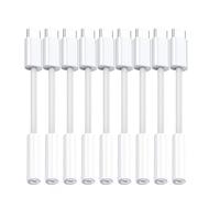 Confezione da 10 adattatori da USB C a jack per cuffie, adattatore audio da USB C a 1/8", compatibile con iPhone 16 15, Samsung Galaxy S25, S24, S23 Ultra, Note 20, iPad Pro, MacBook, Pixel XL e altri
