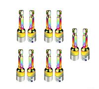 Confezione da 10 adattatori esagonali a sfera, 8 mm, coppia elevata, non magnetici, a sgancio rapido, in acciaio, per avvitatore a percussione, accessori per utensili elettrici, attrezzature da