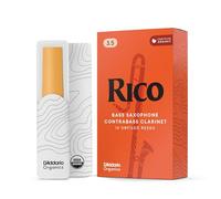 Confezione da 10 ance Rico per clarinetto contrabbasso, durezza 3,5