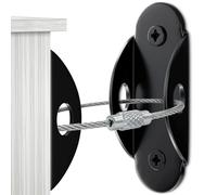 Confezione da 10 ancoraggi da parete per mobili a prova di bambino, ancoraggi anti ribaltamento per mobili, sicuro 181,4 kg, cassettiera, libreria a parete, per prevenire la caduta, cinghie per la