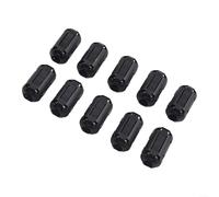 Confezione da 10 anelli di riduzione del rumore con nucleo in ferrite RFI per apparecchiature USB e audio (7 mm)