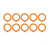 Confezione da 10 anelli in gomma siliconica, per Weck da 108 mm, anelli di ricambio per modelli Weck per forno a microonde (65 mm x 51 mm)
