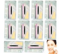 Confezione da 10 applicatori usa e getta confezionati singolarmente, kit di strumenti per il trucco da viaggio, set da viaggio usa e getta, perfetto per viso, labbra, occhi, trucco durante i viaggi e