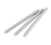 Confezione da 10 barre filettate in acciaio inossidabile color argento M2 a M6(M5x130mm)