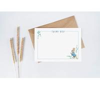 Confezione da 10 biglietti di ringraziamento a tema Peter Rabbit Beatrix Potter