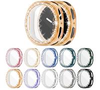 [Confezione da 10] Bling Watch Pellicola protettiva per Samsung Galaxy Watch8 44 mm, custodia protettiva glitterata morbida in TPU con strass scintillanti per Galaxy Watch8 44 mm (SM-L330)