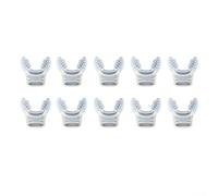 Confezione da 10 bocchini in silicone per snorkeling, punta di ricambio morbida antiscivolo per immersioni subacquee, confortevole, traspirante, accessorio per la maggior parte degli standard