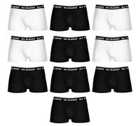 Confezione da 10 boxer da uomo tutti neri in vari colori