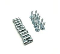Confezione da 10 bulloni M6 x 25 mm e dadi cilindrici da 25 mm per mobili, set di bulloni di collegamento per mobili, Ikea, lettino