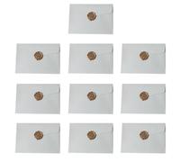 Confezione da 10 buste a tema colorate delicate che misurano 11 x 16 cm, ideali per inviare messaggi e annunci reali Vecchie buste colorate