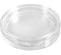 Confezione da 10 capsule piccole rotonde in plastica trasparente per monete, 27 mm