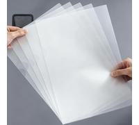 Confezione da 10 cartelle portadocumenti trasparenti a forma di L, formato | 30,8 x 20,9 cm, ad alta trasparenza, impermeabili, antipolvere, resistenti agli strappi, per documenti, contratti, relazioni