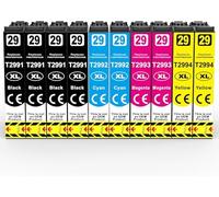 Confezione da 10 cartucce d'inchiostro 29XL compatibili per stampanti Epson Strawberry T2991 T2992 T2993 T2994 (T2996) per stampanti Expression Home XP345