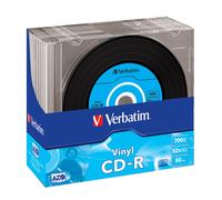 Confezione da 10 CD-R Data Vinyl - VERBATIM - 700 Mo 52x - Scatola CD sottile