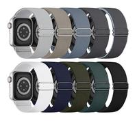 Confezione da 10 cinturini elastici Solo Loop per Apple Watch da 38 mm-49 mm, ultra morbidi, elastici sportivi, compatibili con serie 10/9/8/7/6/SE/Ultra (uomo donna), resistenti al sudore e