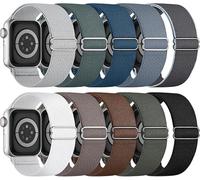 Confezione da 10 cinturini elastici Solo Loop per Apple Watch da 38 mm-49 mm, ultra morbidi, elastici sportivi, compatibili con serie 10/9/8/7/6/SE/Ultra (uomo donna), resistenti al sudore e