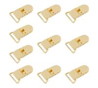 Confezione da 10 clip di ricambio per ciuccio, in plastica, senza BPA, per lavori fai da te per bambini, bavaglini e coperte da cucito (9,6 cm, carnagione)