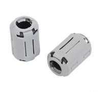 Confezione da 10 clip in ferrite per anelli per la soppressione del rumore, filtro magnetico grigio per cavi USB, audio e dati (2-12,5 mm (13 mm)