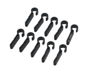 Confezione da 10 clip in plastica per casco, compatibili con fanali, ganci di sicurezza per elmetti e caschi
